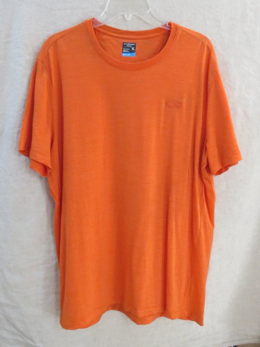 Icebreaker Merino Cool Lite T-shirt SIZE XL Orange *heavily stained